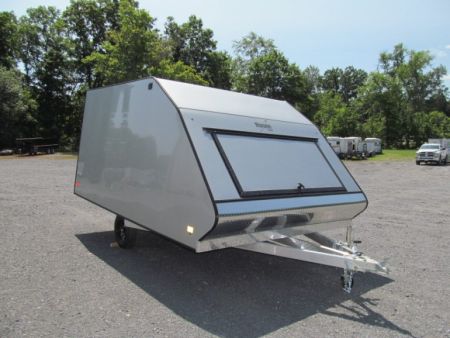 New Mission 2 Place Crossover w/ Ski Guides and Track Mats Snowmobile Trailer