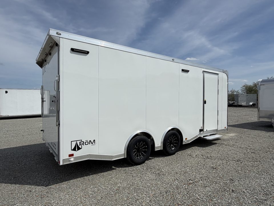 New NEW 2027 ATC 8.5 x 20 ROM450 "LifeTrac" Enclosed ALUMINUM Car Hauler w/ PED Door