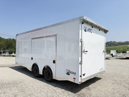 New NEW 2027 ATC 8.5 x 20 ROM450 "LifeTrac" Enclosed ALUMINUM Car Hauler w/ PED Door