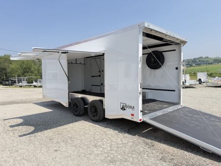 New NEW 2027 ATC 8.5 x 20 ROM450  LifeTrac  Enclosed ALUMINUM Car Hauler w/ PED Door