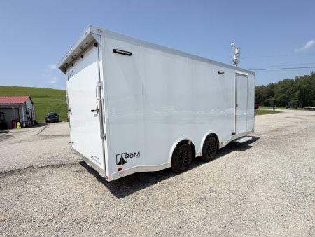 New NEW 2027 ATC 8.5 x 20 ROM450 "LifeTrac" Enclosed ALUMINUM Car Hauler w/ PED Door