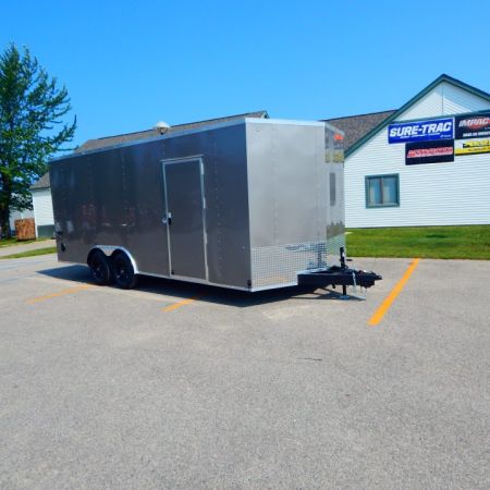 New 2027 Impact Trailers 8.5 X 20 Quake Flat Top V-Nose Car Hauler Cargo / Enclosed Trailer