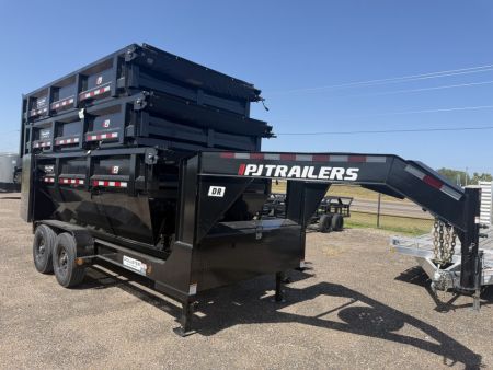 New 2027 PJ Trailers 14ft Roll Off Gooseneck Dump Trailer