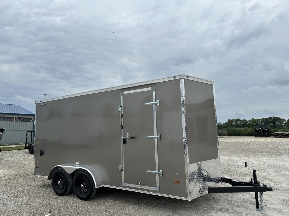 New 2027 HAUL-ABOUT 7X16 BOBCAT -6" extra height, poly pewter