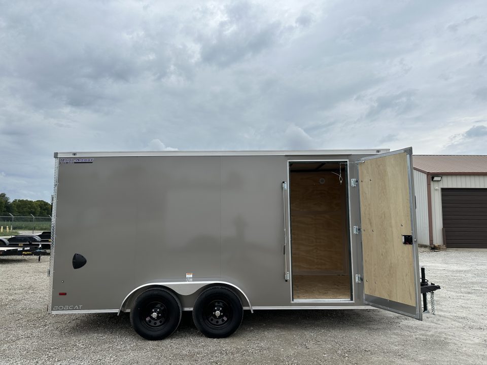 New 2027 HAUL-ABOUT 7X16 BOBCAT -6" extra height, poly pewter