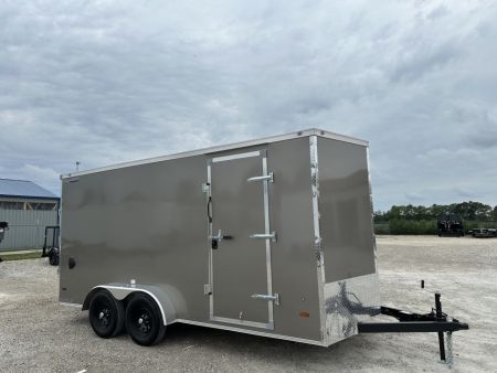 New 2027 HAUL-ABOUT 7X16 BOBCAT -6" extra height, poly pewter