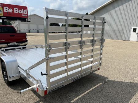 New 2027 Black Rhino Aluminum 74"x12' Low Profile LPS7812A w/ Bi-Fold Gate (ATV / UTV / Side by Side / Golf Cart / Motorcycle) Utility Trailer