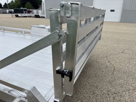 New 2027 Black Rhino Aluminum 81"x168" LPS8114A-5K Low Profile w/ Toolbox, Bi-Fold Gate & Brakes (ATV / UTV / Side by Side) Utility Trailer