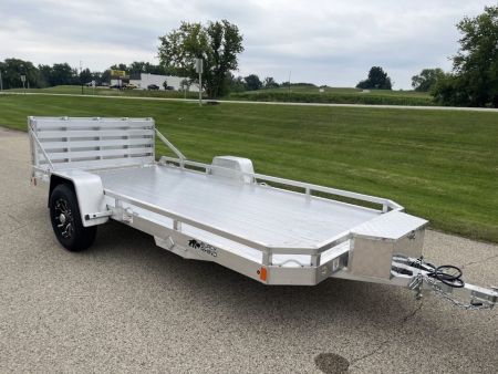 New 2027 Black Rhino Aluminum 81"x168" LPS8114A-5K Low Profile w/ Toolbox, Bi-Fold Gate & Brakes (ATV / UTV / Side by Side) Utility Trailer