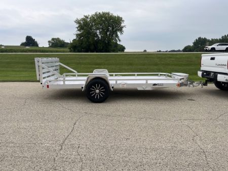 New 2027 Black Rhino Aluminum 81"x168" LPS8114A-5K Low Profile w/ Toolbox, Bi-Fold Gate & Brakes (ATV / UTV / Side by Side) Utility Trailer