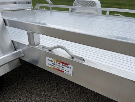 New 2027 Black Rhino Aluminum 81"x168" LPS8114A-5K Low Profile w/ Toolbox, Bi-Fold Gate & Brakes (ATV / UTV / Side by Side) Utility Trailer