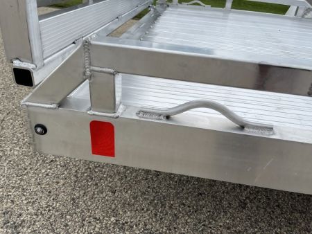 New 2027 Black Rhino Aluminum 81"x168" LPS8114A-5K Low Profile w/ Toolbox, Bi-Fold Gate & Brakes (ATV / UTV / Side by Side) Utility Trailer
