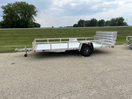 New 2027 Black Rhino Aluminum 81"X14' LSS714A w/ Bi-Fold Gate (ATV / UTV / Side by Side) Utility Trailer