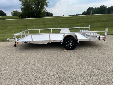 New 2027 Black Rhino Aluminum 81"X14' LSS714A w/ Bi-Fold Gate (ATV / UTV / Side by Side) Utility Trailer
