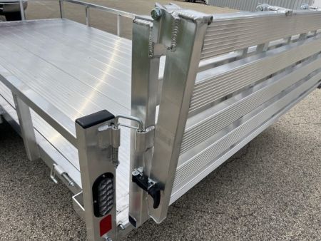 New 2027 Black Rhino Aluminum 81"X14' LSS714A w/ Bi-Fold Gate (ATV / UTV / Side by Side) Utility Trailer