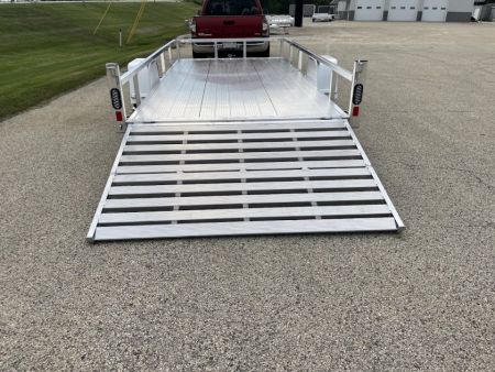 New 2027 Black Rhino Aluminum 81"X14' LSS714A w/ Bi-Fold Gate (ATV / UTV / Side by Side) Utility Trailer
