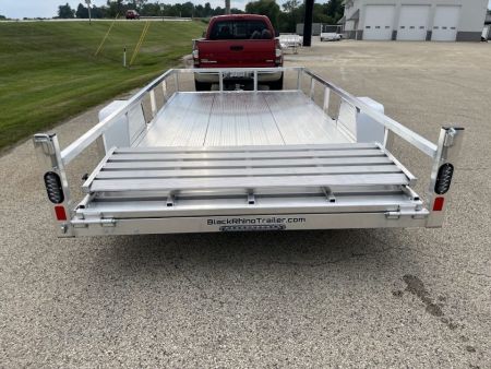 New 2027 Black Rhino Aluminum 81"X14' LSS714A w/ Bi-Fold Gate (ATV / UTV / Side by Side) Utility Trailer