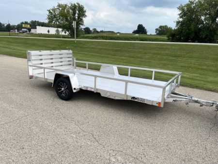 New 2027 Black Rhino Aluminum 81"X14' LSS714A w/ Bi-Fold Gate (ATV / UTV / Side by Side) Utility Trailer
