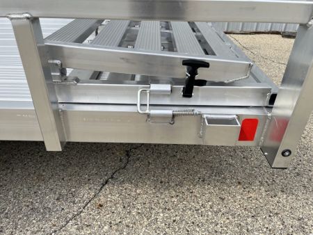 New 2027 Black Rhino Aluminum 81"X14' LSS714A-5K w/ Brakes, Toolbox & Bi-Fold Gate (UTV / Side by Side) Utility Trailer