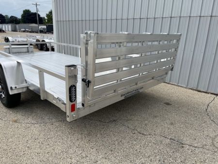 New 2027 Black Rhino Aluminum 81"X14' LSS714A-5K w/ Brakes, Toolbox & Bi-Fold Gate (UTV / Side by Side) Utility Trailer