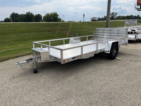 New 2027 Black Rhino Aluminum 81 X14' LSS714A-5K w/ Brakes, Toolbox & Bi-Fold Gate (UTV / Side by Side) Utility Trailer