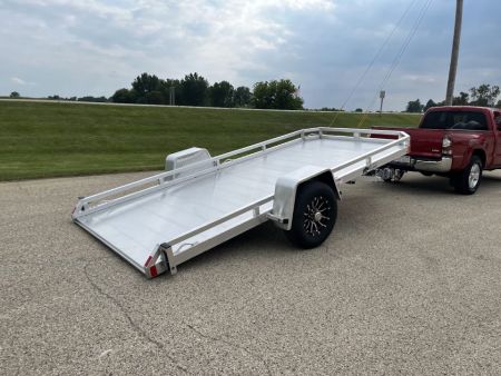 New 2027 Black Rhino Aluminum 77 x14' TS8114A-5K Low Profile w/ Brakes (ATV / UTV / Side by Side) Tilt Trailer