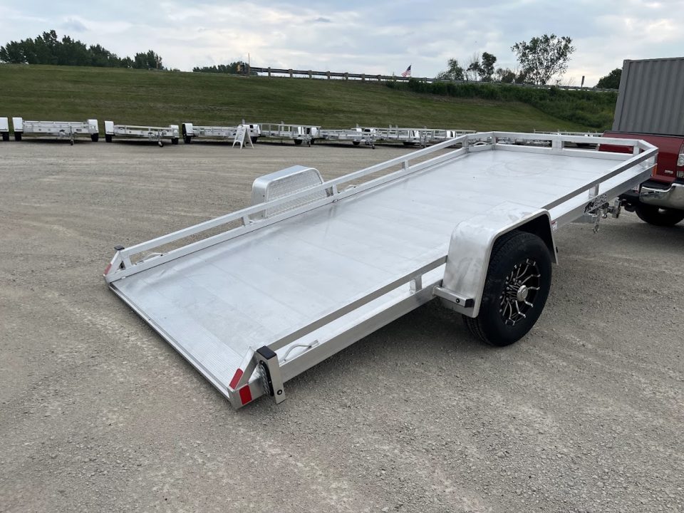New 2027 Black Rhino Aluminum 77"x14' TS8114A-5K Low Profile w/ Brakes (ATV / UTV / Side by Side) Tilt Trailer