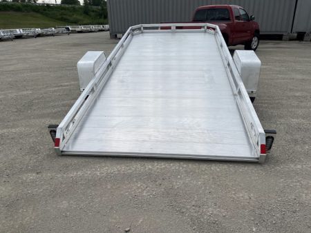 New 2027 Black Rhino Aluminum 77"x14' TS8114A-5K Low Profile w/ Brakes (ATV / UTV / Side by Side) Tilt Trailer