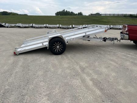 New 2027 Black Rhino Aluminum 77"x14' TS8114A-5K Low Profile w/ Brakes (ATV / UTV / Side by Side) Tilt Trailer
