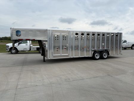 New 2027 Merritt 8x24 Cattle Baron Livestock Trailer Stock / Stock Combo Trailer