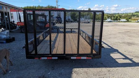 New 2027 Quality 7x14 PRO Heavy Single Axle Utility Trailer w/ Brakes & ATV Side Ramps