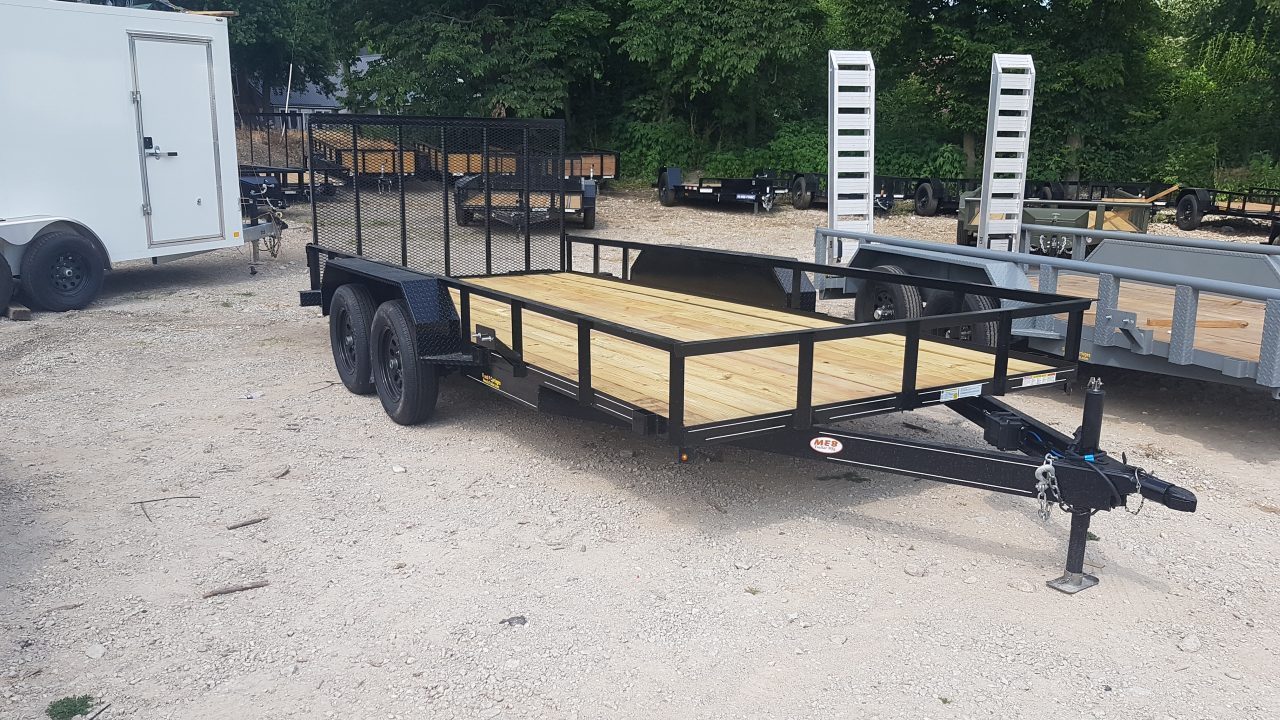 New 2026 MEB 83" x 16' Utility Trailer with Ramp Gate â€“ 7K GVWR
