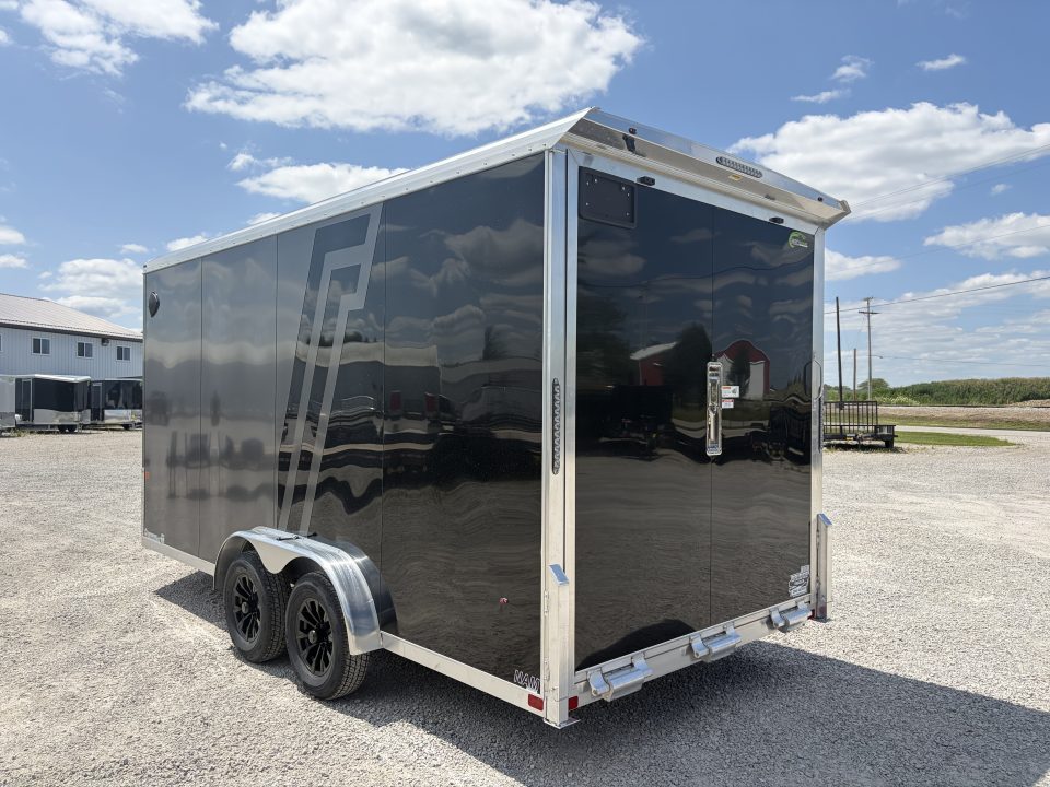 New 2027 NEO Trailers NAM1675TR86 (7.5' X 16') 7K V-Nose Enclosed Motorcycle Trailer