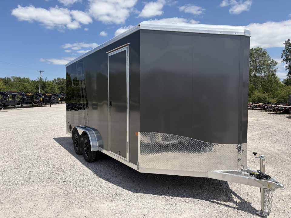 New 2027 NEO Trailers NAM1675TR86 (7.5' X 16') 7K V-Nose Enclosed Motorcycle Trailer
