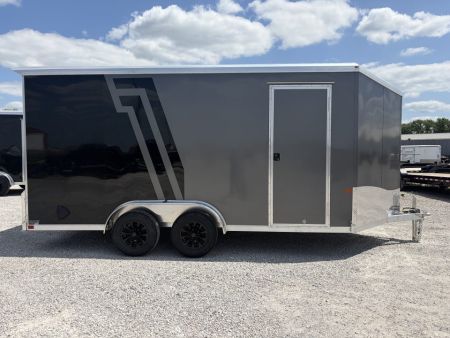 New 2027 NEO Trailers NAM1675TR86 (7.5' X 16') 7K V-Nose Enclosed Motorcycle Trailer