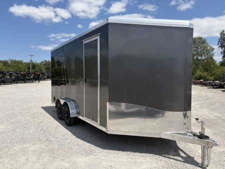 New 2027 NEO Trailers NAM1675TR86 (7.5' X 16') 7K V-Nose Enclosed Motorcycle Trailer