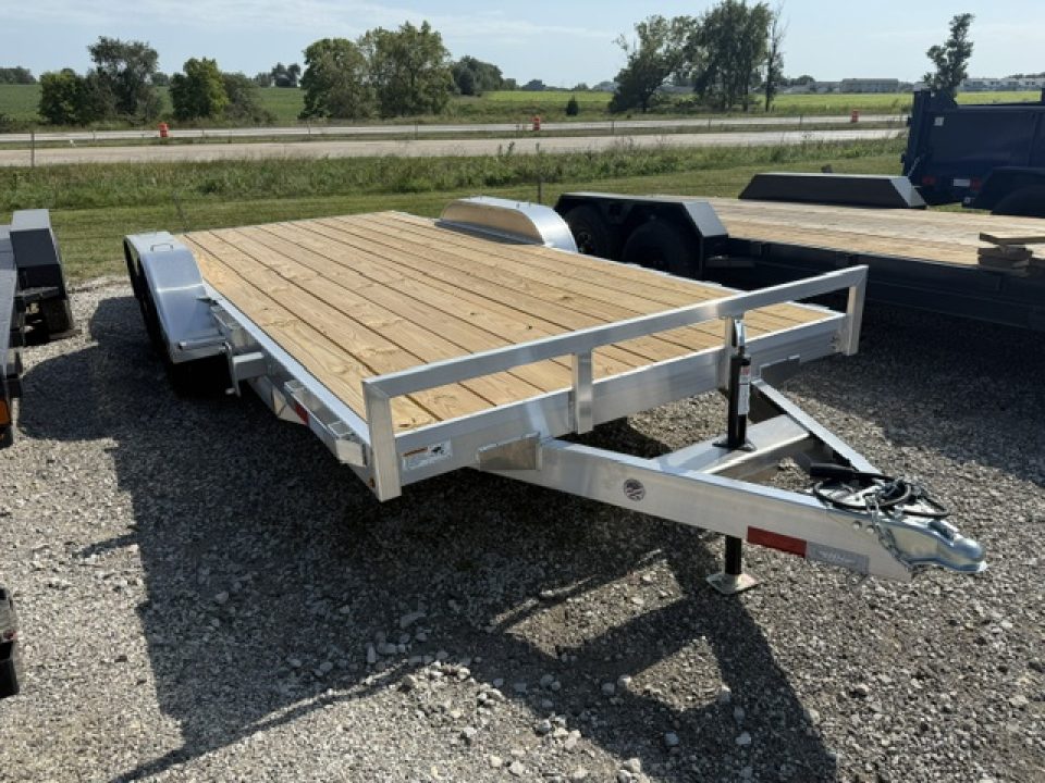 New 2027 H&H Aluminum 82"x16'+2' 7k Car Hauler Trailer
