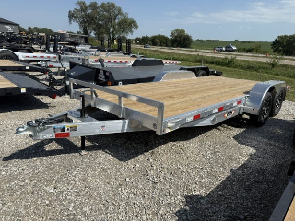 New 2027 H&H Aluminum 82"x16'+2' 7k Car Hauler Trailer