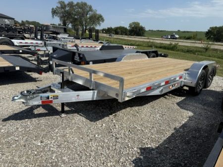 New 2027 H&H Aluminum 82"x16'+2' 7k Car Hauler Trailer