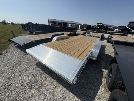 New 2027 H&H Aluminum 82"x16'+2' 7k Car Hauler Trailer