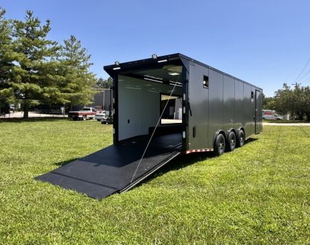 New 2026 Rock Solid Cargo 8.5x28 Race Trailer-Finished Interior- Interior-Triple 7000 TORSIONS -RECESSED E-TRACK-ESCAPE DOOR-HD RAMP