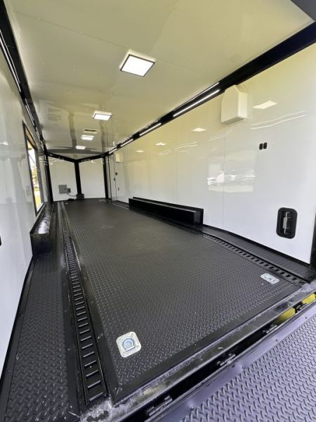 New 2026 Rock Solid Cargo 8.5x28 Race Trailer-Finished Interior- Interior-Triple 7000 TORSIONS -RECESSED E-TRACK-ESCAPE DOOR-HD RAMP