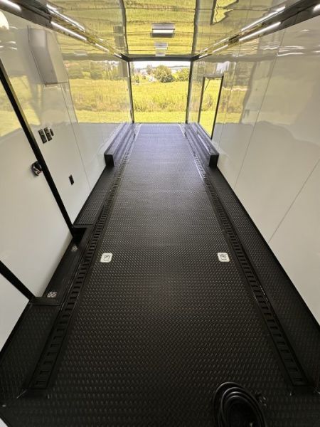 New 2026 Rock Solid Cargo 8.5x28 Race Trailer-Finished Interior- Interior-Triple 7000 TORSIONS -RECESSED E-TRACK-ESCAPE DOOR-HD RAMP