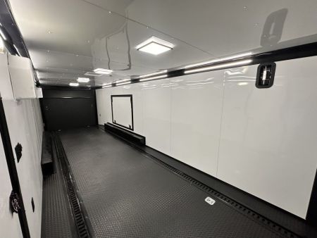 New 2026 Rock Solid Cargo 8.5x28 Race Trailer-Finished Interior- Interior-Triple 7000 TORSIONS -RECESSED E-TRACK-ESCAPE DOOR-HD RAMP