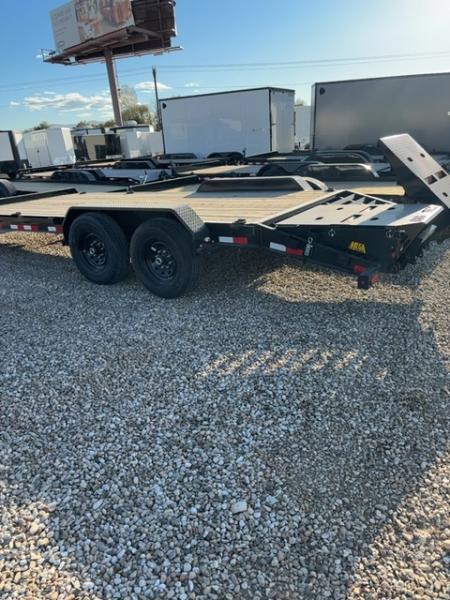 New 2026 Big Tex Trailers 7X20 HEAVY DUTY TANDEM AXLE SEAMLESS I-BEAM EQUIPMENT TRAILER 15.4K W/MEGA RAMPS