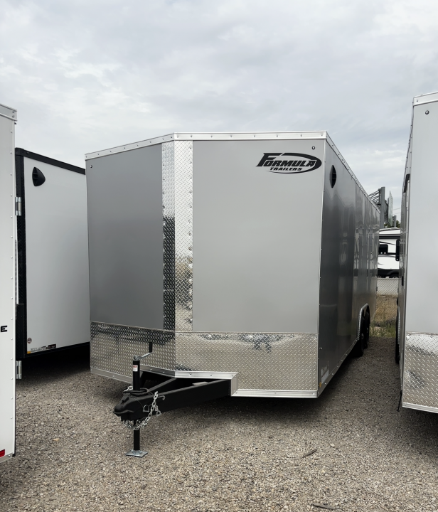 New 2026 Formula Trailers 8.5X24 CONQUEST ENCLOSED SE FLAT TOP VNOSE 10K WITH RAMP