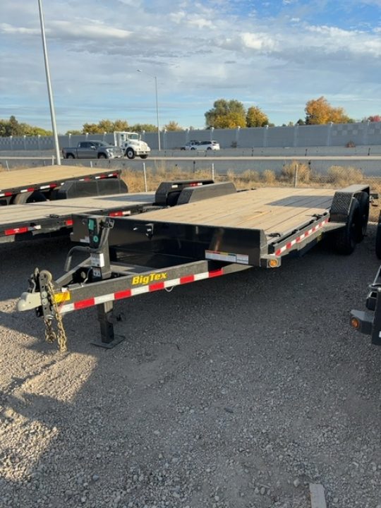 New 2027 Big Tex Trailers 7X18 EQUIPMENT TRAILER 14K WITH SLIDE IN RAMPS