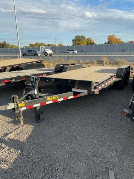 New 2027 Big Tex Trailers 7X18 EQUIPMENT TRAILER 14K WITH SLIDE IN RAMPS