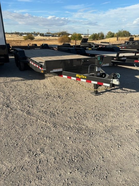 New 2027 Big Tex Trailers 7X20 EQUIPMENT TRAILER 14K WITH SLIDE IN RAMPS