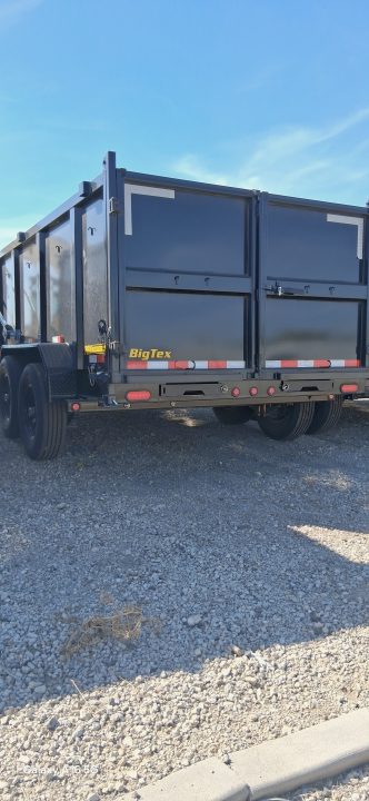 New 2026 Big Tex Trailers 7X14 DUMP TRAILER 15.4K WITH 4FT SIDES